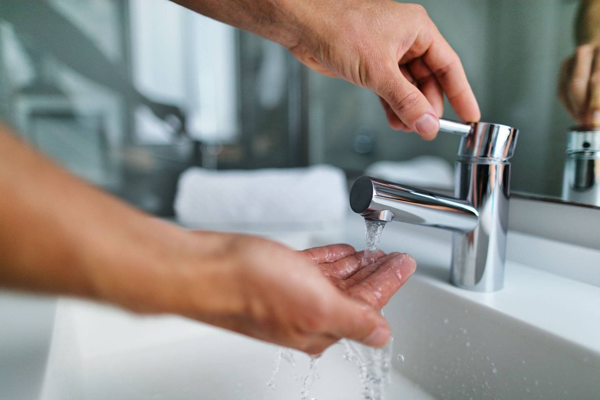 Washing hands